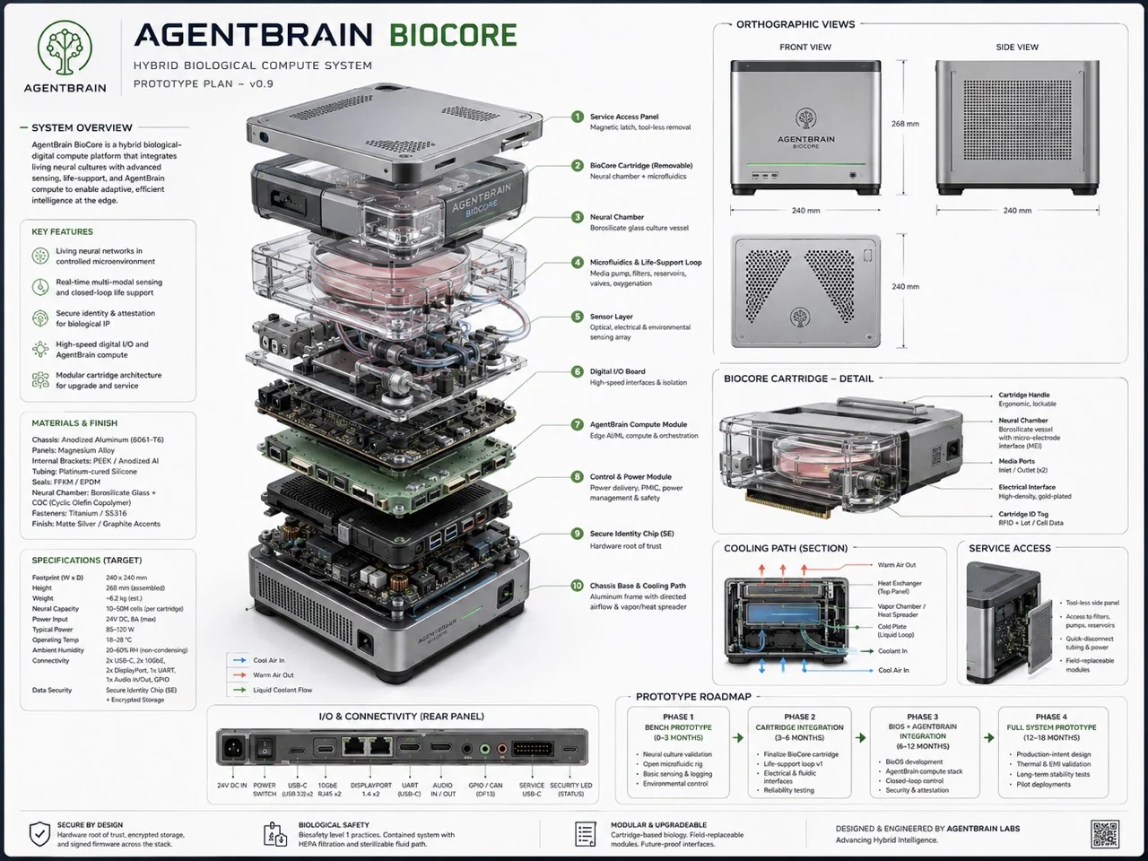 Concept sketch of a modular BioCore design